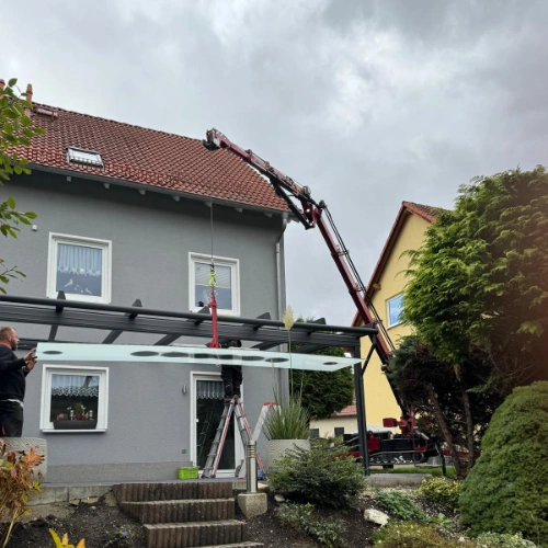 Terrassenüberdachung Anthrazit